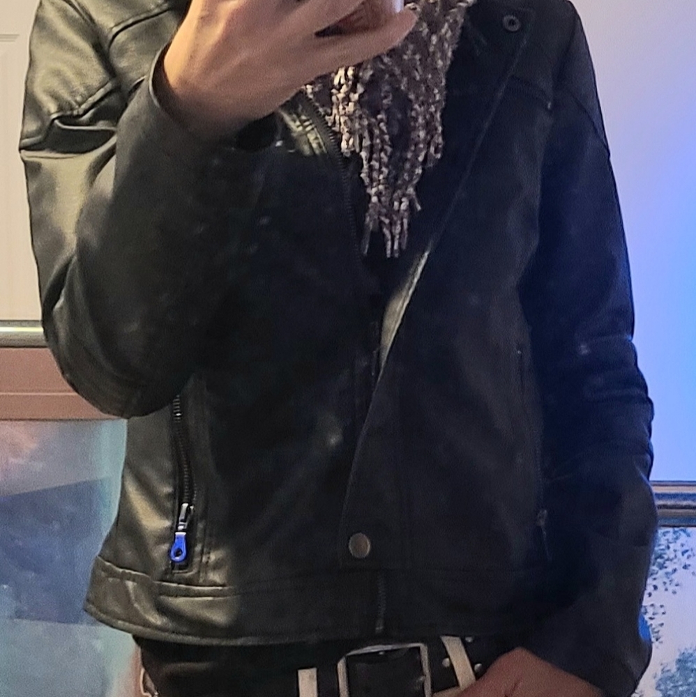 Vin MARALYN and ME Black BIKER JACKET